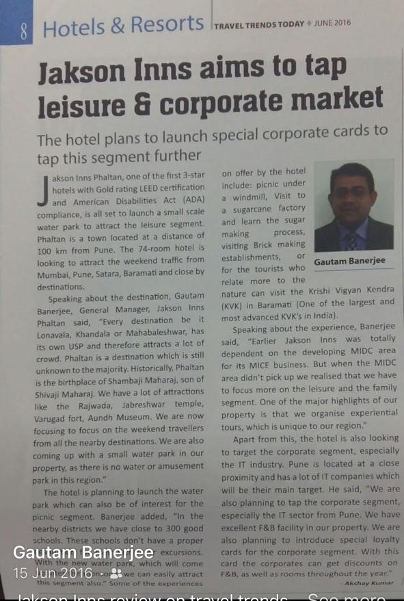 Article released on Goutham Banerjee