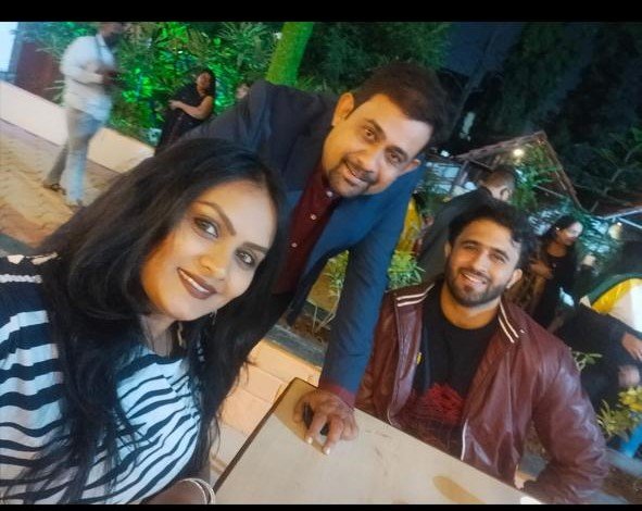 Shilpa with Kedar Joshi and Gautham Banerjee
